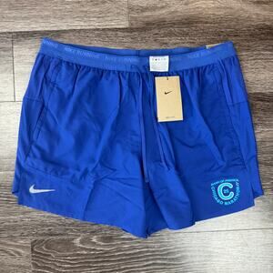 Nike Stride Chicago Marathon Men's Large Blue Running Shorts HQ4204-539 NWT